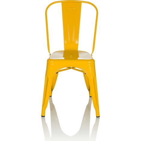 [NEUWERTIG] Hjh Office Stuhl Bistrostuhl Sitzgelegenheit Vantaggio Comfort Metallic Gelb B-Ware (1/2)