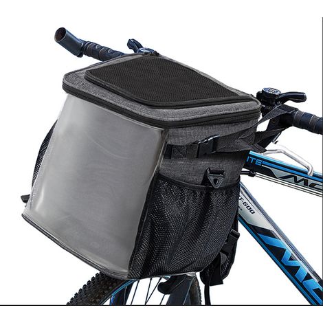 Haustiertragetasche, Fahrradtasche, Outdoor-Rucksack für Katzen und Hunde, multifunktional, geräumig, tragbar und atmungsaktiv, Hängetasche für Haustiere (1/2)