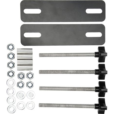 Coussinets de fixation pour plaques de désensablage, supports réglables, jeu pour pistes de récupération 12-17 cm, noir (1/5)