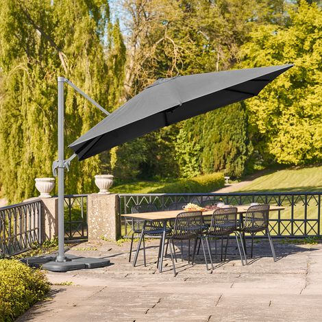 Bea parasol suspendu 295x295cm noir. (1/5)