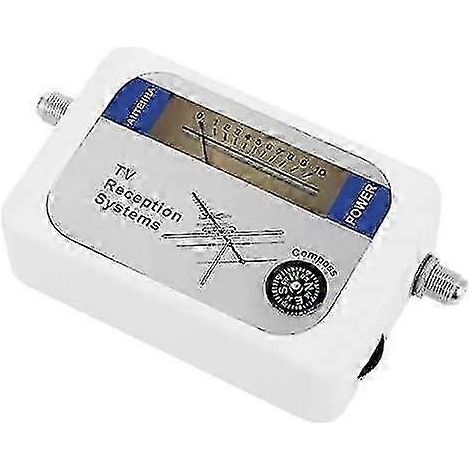 Indicateur de puissance du signal d'antenne TV terrestre numérique, blanc, 1 pièce (1/5)