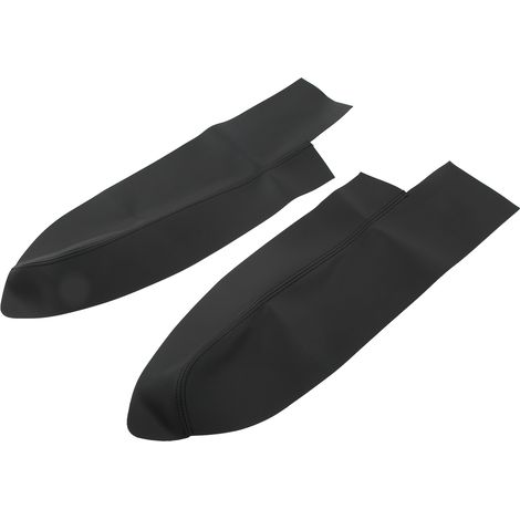 Ein Paar Armlehnenbezüge für die Vordertüren, aus Mikrofaserleder, als Ersatz für die Innenausstattung des Autos, schwarz. (1/5)
