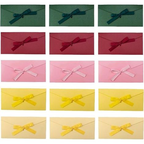 CCYKXAA 15 Pièce Enveloppe Kraft Rétro Enveloppe Couleur Enveloppe de Carte Postale Enveloppe de Papier Nacré 22×11cm Envelopp (1/4)