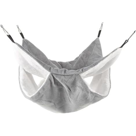 Hamac Suspendu Chaud pour Petits Animaux Lit Douillet et Confortable pour Hamster Chinchilla Cochon Nid Multifonctionnel pour Repos Sécurisé (1/5)