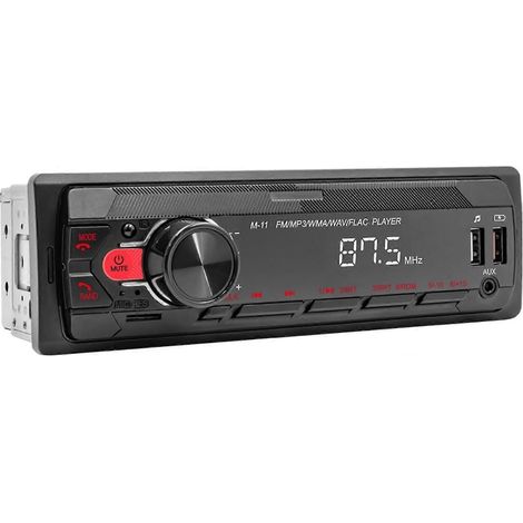 Autoradio – Système audio Bluetooth pour voiture, récepteur numérique mains libres avec assistance vocale, système audio pour voiture (1/4)
