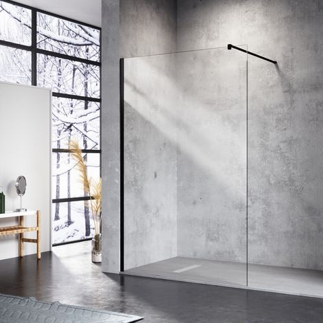 SONNI 10mm Walk in Dusche Duschwände Duschwand Duschabtrennung NANO Klares Sicherheitsglass 90x200cm (1/5)