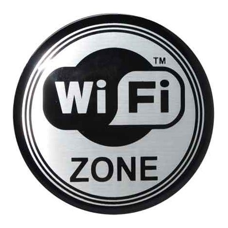 Etichetta Tonda Area Wi Fi 5 Pezzi