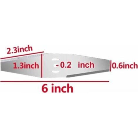 Têtes de lames de rechange pour coupe-bordures, tondeuses à gazon, débroussailleuses et coupe-herbes (4 lames) (1/4)