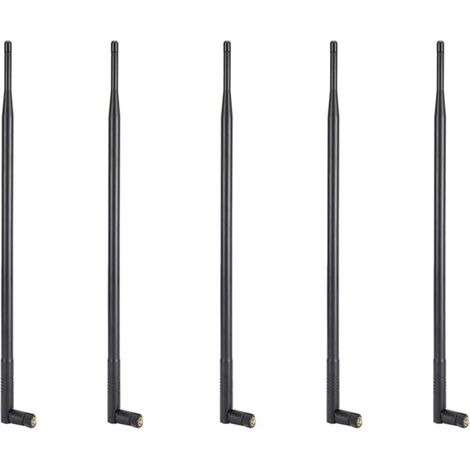 Antenna Wi-Fi 5X 12DBI, Dual Band 2.4G/5G, Alto Guadagno, Lunga Portata, con Connettore RP-SMA per Reti Wireless (1/4)