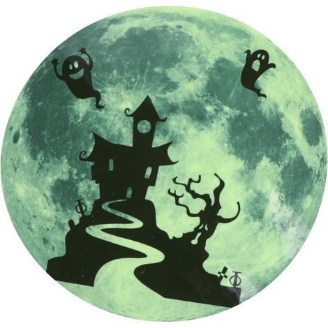 1 Sticker mural lumineux papier peint vert stickers (1/5)