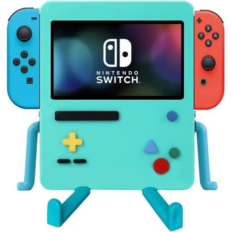 Soporte para accesorios de Nintendo Switch, estación de acoplamiento USB portátil, soporte para juegos de Nintendo Switch OLED, estuche decorativo atractivo (azul)