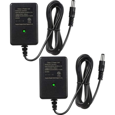 Chargeur 12V pour voiture enfant, 2 pièces, adaptateur batterie 12 volts avec témoin lumineux de charge, accessoire d'alimentation pour véhicules électriques jouets, remplacement de chargeur. (1/5)