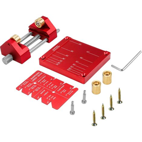Nouvel affûteur de couteaux à angle fixe (rouge) L'affûteur d'angle est un support d'affûtage pour les ciseaux à bois. (1/5)