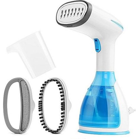 Plancha de vapor portátil de 1000 W y 280 ml, plancha vertical portátil, eliminadora de arrugas, calentamiento rápido para telas y textiles. (1/5)