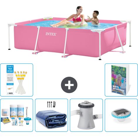 Rechteckiger Frame Pool - 220x150x60 cm - 7-teilig S160