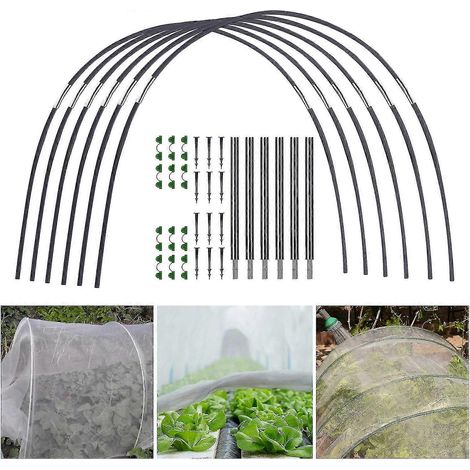 Gartenbögen für Netze, Gewächshausrahmen mit Gartenbögen, Gewächshausbogen-Bausatz zum Selbstbauen, Stützrahmen für Anzuchttunnel (1/5)