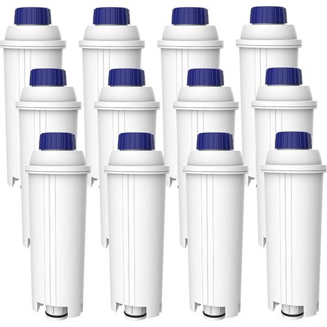 AQUA CREST Filtre à Eau pour Machine à Café, Remplacement pour De'Longhi® DLSC002, SER3017 & 5513292811 - Incluant les Versions de la Série ECAM, Esam, ETAM (12) (1/5)