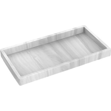 and Portable Silicone Tray Marble Design Large Capacity for (1/5)