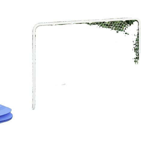 But de football, cadre en acier durable, installation facile, 122x81x81 cm (1/2)