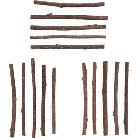 15 PièCes SéRies Naturel Silvervine BâTons pour Cataire Matatabi à MâCher Dents Molaire Chat de Nettoyage (1/4)