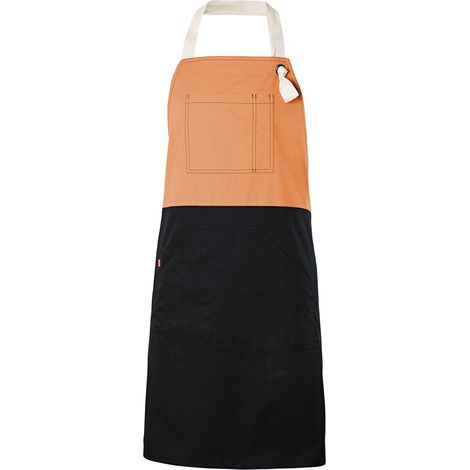 Delantal con peto bicolor 404210B  Naranja claro