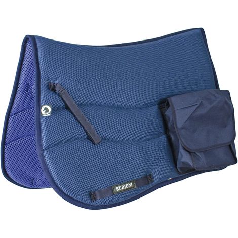 Sottosella per sella inglese in tessuto tecnico TTech e interno in Sympanova con tasche - Arancione (1/5)