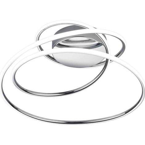Plafoniera LED, metallo, cromo, L50 cm, Bologna (1/5)