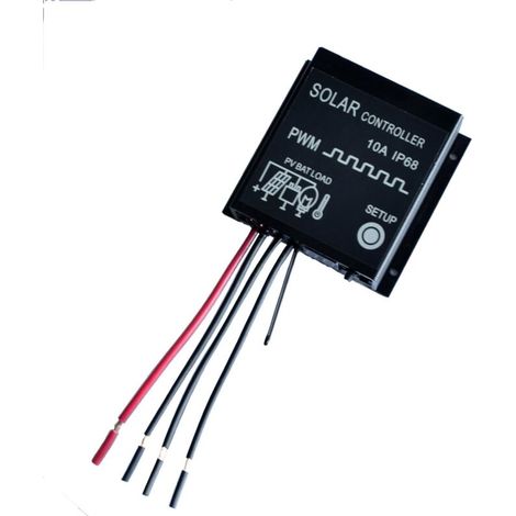 12V/24V 10A PWM Wasserdichter IP68 Solarpanel-Laderegler (1/5)