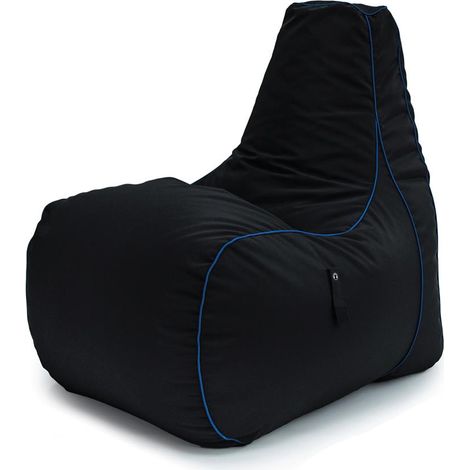 Game Over - Gaming-Sitzsack für Kinder für das Wohnzimmer, wasserabweisender Sitzsack mit Seitentaschen, Sitzsack für drinnen und draußen für Gamer, Sitzsack für Kinder - Cerulean-Blitz (1/5)
