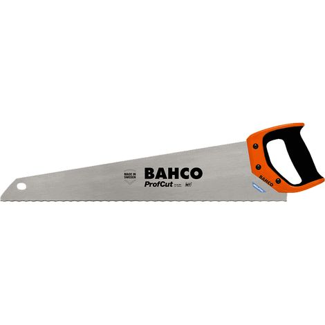 Scie Bahco pour isolants en laine végétale (chanvre, coton, lin, laine de bois),
