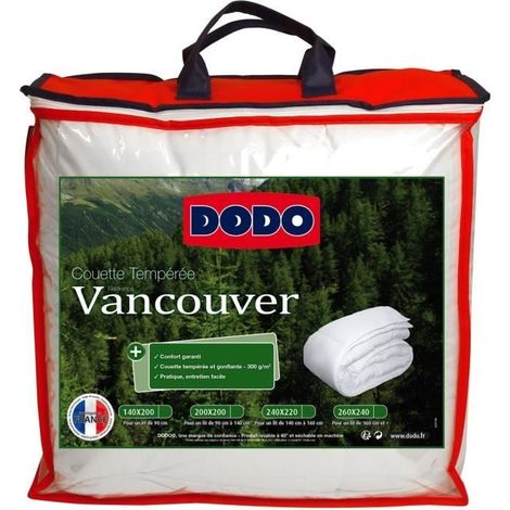 Dodo Vancouver Temperierte Bettdecke Weiß 240 x 260 cm
