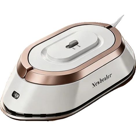 Plancha de viaje portátil, doble voltaje, calentamiento rápido, color dorado, 100V-240V, enchufe europeo tipo C-a (1/2)