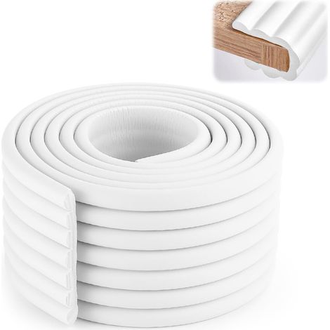 Rouleau de Mousse Universel 200x8cm Protection Bébé,Autocollant pour Coins de Murs et Bords de Table,Souple et Flexible (1/5)