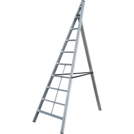 Scala Triangolare In Alluminio Per Agricoltura Altezza 294 cm