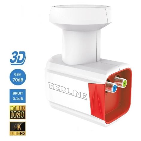 LNB Twin High Gain 70 dB – Facteur de Bruit 0,1dB Full HD 4K TNTSAT ASTRA FRANSAT (1/2)
