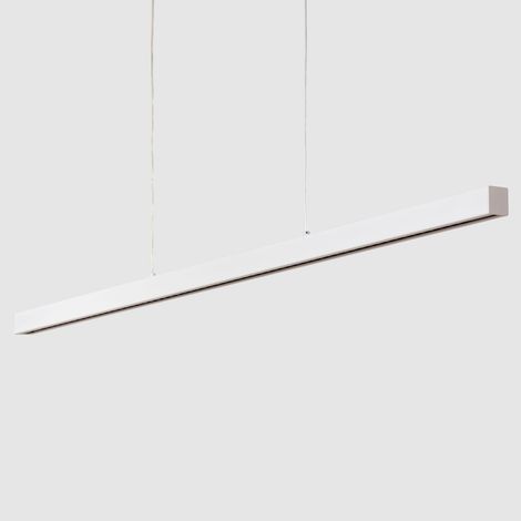 Lámpara Colgante Lineal LED 42W Aluminio Blanco Seleccionable Iluminación Doble Cara Funky Sly Blanco Seleccionable (Cálido-Neutro) 2700K - 3500K - 4000K (1/5)