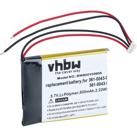 vhbw batteria compatibile con Garmin Edge 500, 010-01626-02, 205, Explore 820, 200, 520 navigatore GPS (600mAh, 3,7V, Li-Ion) (1/5)