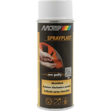 Motip Sprayplast Abziehlack weiss glänzend 400ml