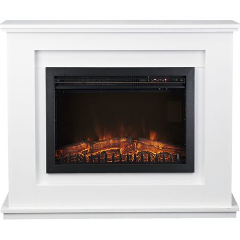 [NEUWERTIG] B-Ware Essentials Elektro Kaminofen Elektrokamin Essentials Smart Home 2000 W Deko Weiß