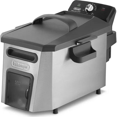 Delonghi FamilyFry Fritteuse elektrisch Edelstahl 3,5 Liter