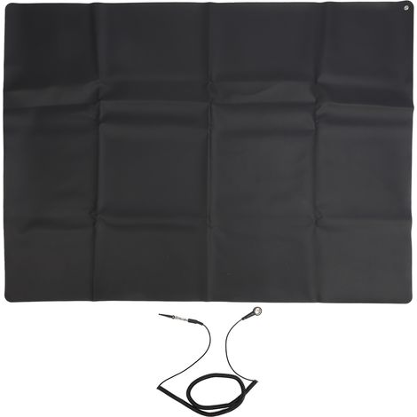 Tapis de mise à la terre pour yoga 16,4ft câble 54,3x39,4in antidérapant réduction anxiété sommeil amélioré respirable (1/5)