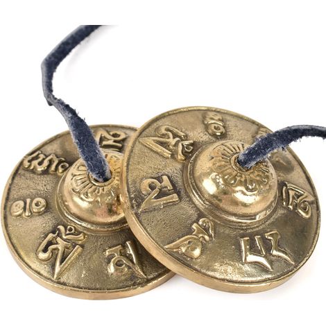 Campanello a vento da meditazione con cordino e campana regolabile, 6,5 cm / 2,6 pollici, per alleviare lo stress e favorire la meditazione (1/5)