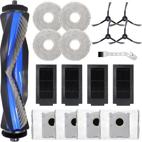 1 Kit Accessoires - Brosse Principale - Chiffon Microfibre - Filtre HEPA - Sac Poussière Pour Ecovacs Deebot T50 Pro Omni Gen2 Noir 25x15x5cm (1/5)