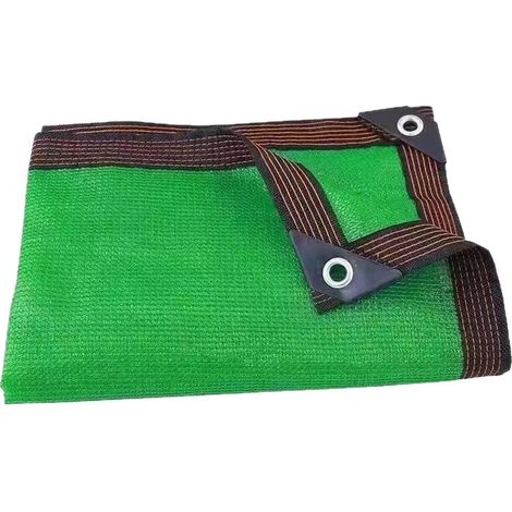 Filet D'Ombrage 6 Broches Voile d'ombrage Rectangulaire, Renforce éPaissir Bloquer Les UV Taud,Vert,2X3m/6.56X9.84ft (1/5)
