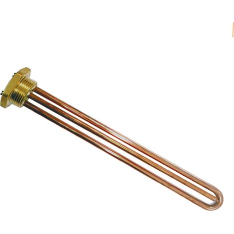 Resistencia 1500W para Termo y Radiador de Aceite  Rosca 1 1/4"  Longitud 290mm  Conexión Faston  Recambio Monoblock