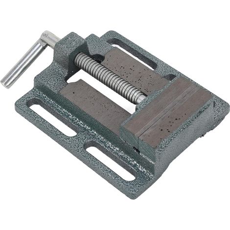Étau de perceuse à colonne américain de 7,6 cm (3 po) en acier à haute teneur en carbone, précis, stable et robuste, à mâchoires plates, pour le travail du bois (1/5)