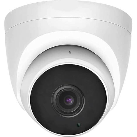 5MP Caméra IP PoE Dôme en métal pour intérieur extérieur,Grand Angle Objectif 2,8mm Caméras vidéo de sécurité,Audio du Microphone Système de Surveillance Filaire Vision Nocturne Automatique (1/5)