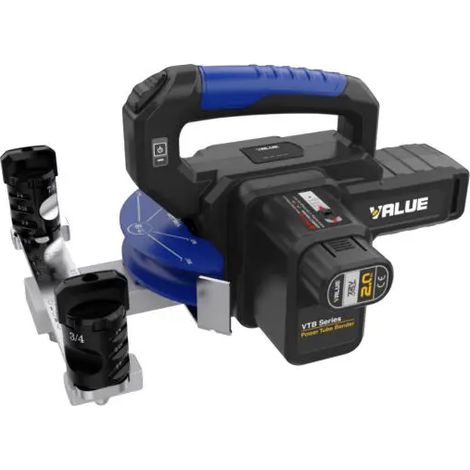 Piegatubi curvatubi in rame a batteria modello value vtb-22l 6mm -8mm -10mm -12mm -16mm -19mm -22mm GENERAL GAS