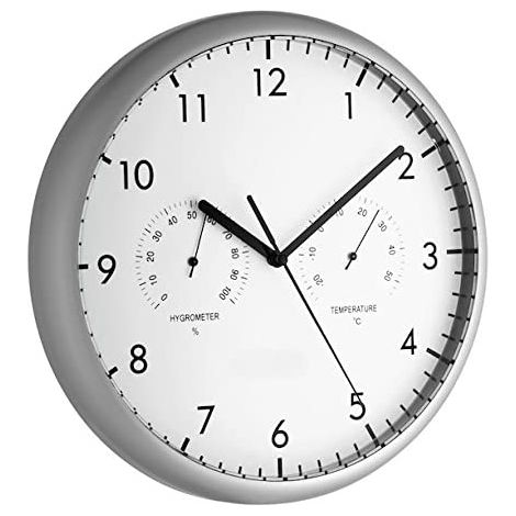 TFA-Dostmann 98.1072 reloj de mesa o pared Reloj de cuarzo Alrededor Plata