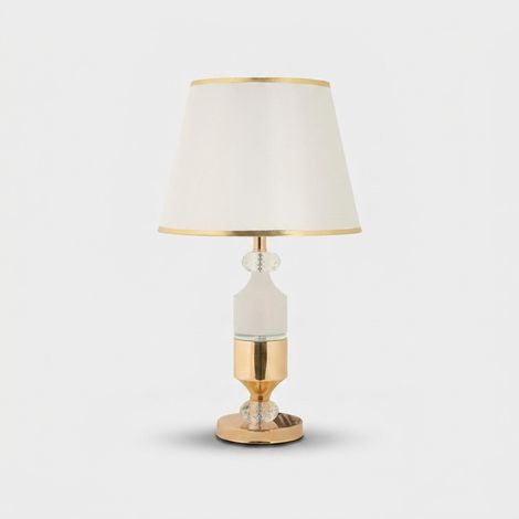 Lampada da tavolo in ferro e tessuto Gipsy (1/5)